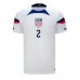 Cheap United States Sergino Dest #2 Home Football Shirt World Cup 2022 Short Sleeve